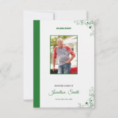 Memorial Funeral Program Card Kaart (Voorkant)