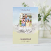 Memorial Funeral Program Card Kaart (Staand voorkant)