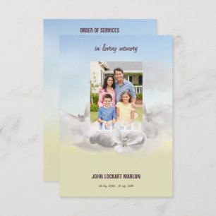 Memorial Funeral Program Card Kaart