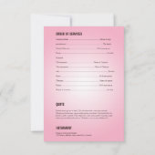 Memorial Funeral Program Card Sjabloon Kaart (Achterkant)