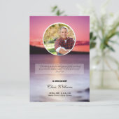 Memorial Funeral Program Card Sjabloon Kaart (Staand voorkant)