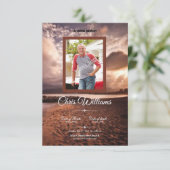 Memorial Funeral Program Card Sjabloon Kaart (Staand voorkant)