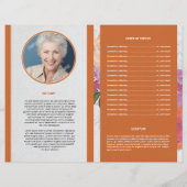 Memorial Funeral Program Flyer (Achterkant)