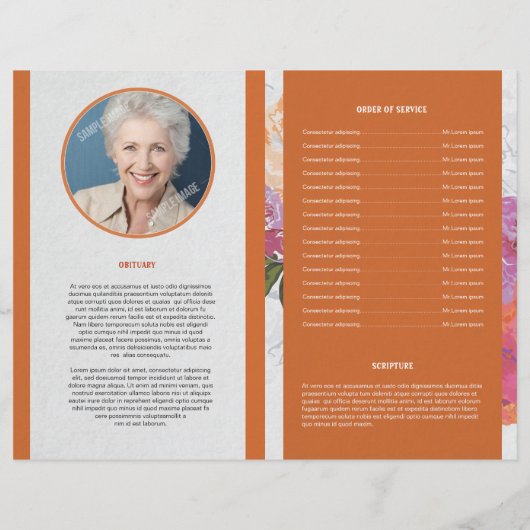 Memorial Funeral Program Flyer (Achterkant)