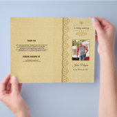 Memorial Funeral Program Sjabloon Flyer (Hand)