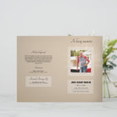 Memorial Funeral Programme Sjabloon (Staand voorkant)