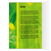 Memorial Funeral Programme Sjabloon (Binnen (Links))