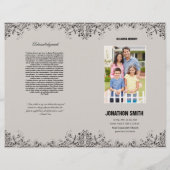 Memorial Funeral Programme Sjabloon Brochure (Voorkant)