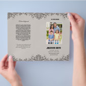 Memorial Funeral Programme Sjabloon Brochure (Hand)