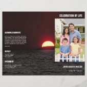 Memorial Funeral Programme Sjabloon Brochure (Voorkant)