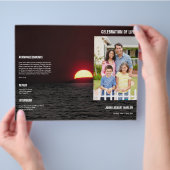 Memorial Funeral Programme Sjabloon Brochure (Hand)