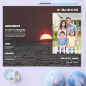 Memorial Funeral Programme Sjabloon Brochure (Enkel)