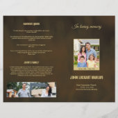 Memorial Funeral Programme Sjabloon Flyer (Voorkant)