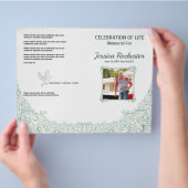 Memorial Funeral Programme Sjabloon Flyer (Hand)