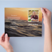 Memorial Funeral Programme Sjabloon Flyer (Hand)