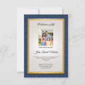 Memorial Funeral Programme Sjabloon Kaart (Voorkant)