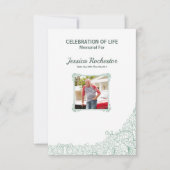 Memorial Funeral Programme Sjabloon Kaart (Voorkant)