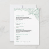 Memorial Funeral Programme Sjabloon Kaart (Achterkant)