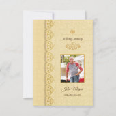 Memorial Funeral Programme Sjabloon Kaart (Voorkant)