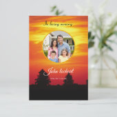 Memorial Funeral Programme Sjabloon Kaart (Staand voorkant)