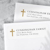 Memorial Funeral Rest in Peace Moderne Simple Cros Etiket