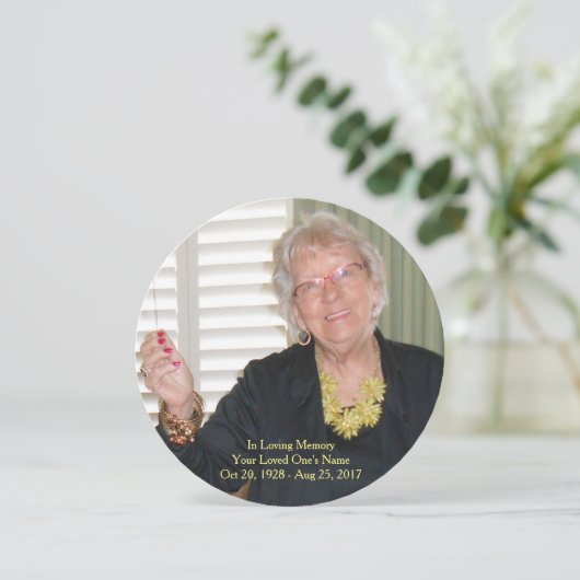 Memorial, Funeral, Service, Viewing, Aankondiging (Staand voorkant)