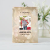 Memorial Funeral Sjabloon Kaart (Staand voorkant)