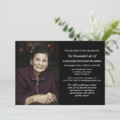 Memorial Funeral Sympathie met aangepast fotogeden Kaart (Staand voorkant)