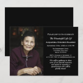 Memorial Funeral Sympathie met aangepast fotogeden Kaart (Voorkant / Achterkant)