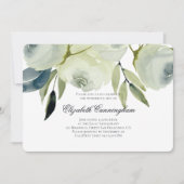 Memorial Funeral Waterverf Floral and Foliage Kaart (Voorkant)