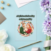 Memorial gift custom pet illustration acryl uitnodigingen (Insitu (Huwelijk))