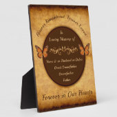 Memorial Gift Ideas for Loss of Father personalise Fotoplaat (Zijkant)