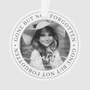 Memorial Gone, niet vergeten Elegant Foto Ornament