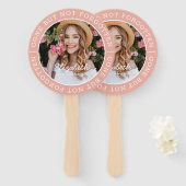 Memorial Gone, niet vergeten Moderne foto Handwaaier (Voorkant en achterkant)