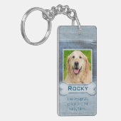 Memorial Granite Kijk met Bone Sleutelhanger (Voorkant Links)