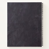 Memorial Greenery Funeral Guestbook Chalkboard Notitieboek (Achterkant)