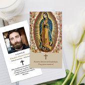 Memorial Guadalupe Begrafenis Sympathie Kaarten Visitekaartje