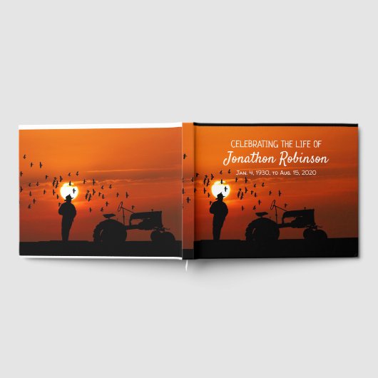 Memorial Guest Book Farmer and Tractor Gastenboek (Volledig)