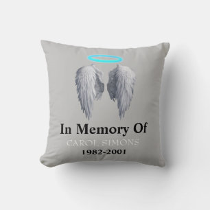 Memorial Halo & Angel Wings Kussen