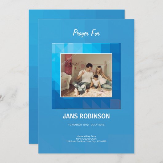 Memorial - Hartelijk dank Bedankkaart (Voorkant / Achterkant)