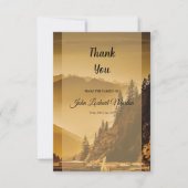 Memorial Hartelijk dank Bedankkaart (Voorkant)