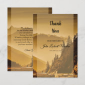 Memorial Hartelijk dank Bedankkaart (Voorkant / Achterkant)