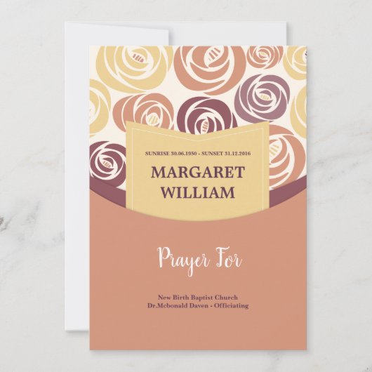 Memorial - Hartelijk dank Bedankkaart (Voorkant)