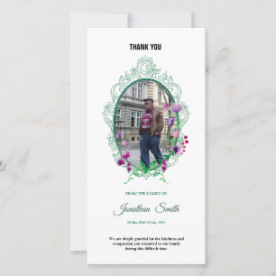 Memorial Hartelijk dank Bedankkaart