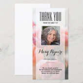 Memorial Hartelijk dank Bedankkaart (Voorkant / Achterkant)