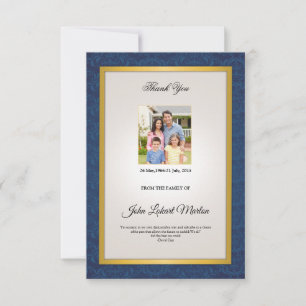 Memorial Hartelijk dank Bedankkaart