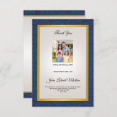 Memorial Hartelijk dank Bedankkaart (Voorkant / Achterkant)