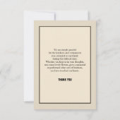 Memorial - Hartelijk dank Bedankkaart (Achterkant)