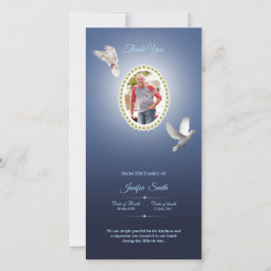 Memorial Hartelijk dank Bedankkaart