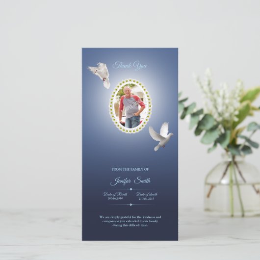 Memorial Hartelijk dank Bedankkaart (Staand voorkant)